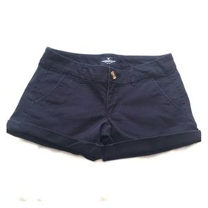 American Eagle Navy Midi Shorts